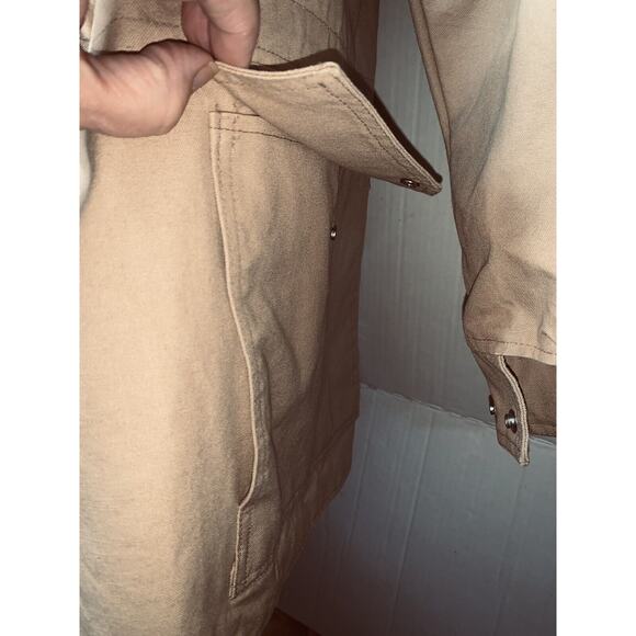 Saddlesmith Outfitters By Action Hood Canvas Jacket XS 46" Chest Oversize USA - Picture 7 of 10